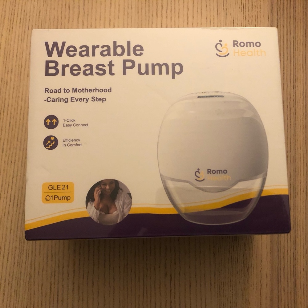 ROMO-GLE21 Breast Pump Hands Free, Wearable Electric Pump for Breastfeeding